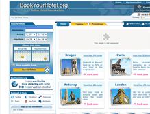 Tablet Screenshot of bookyourhotel.org